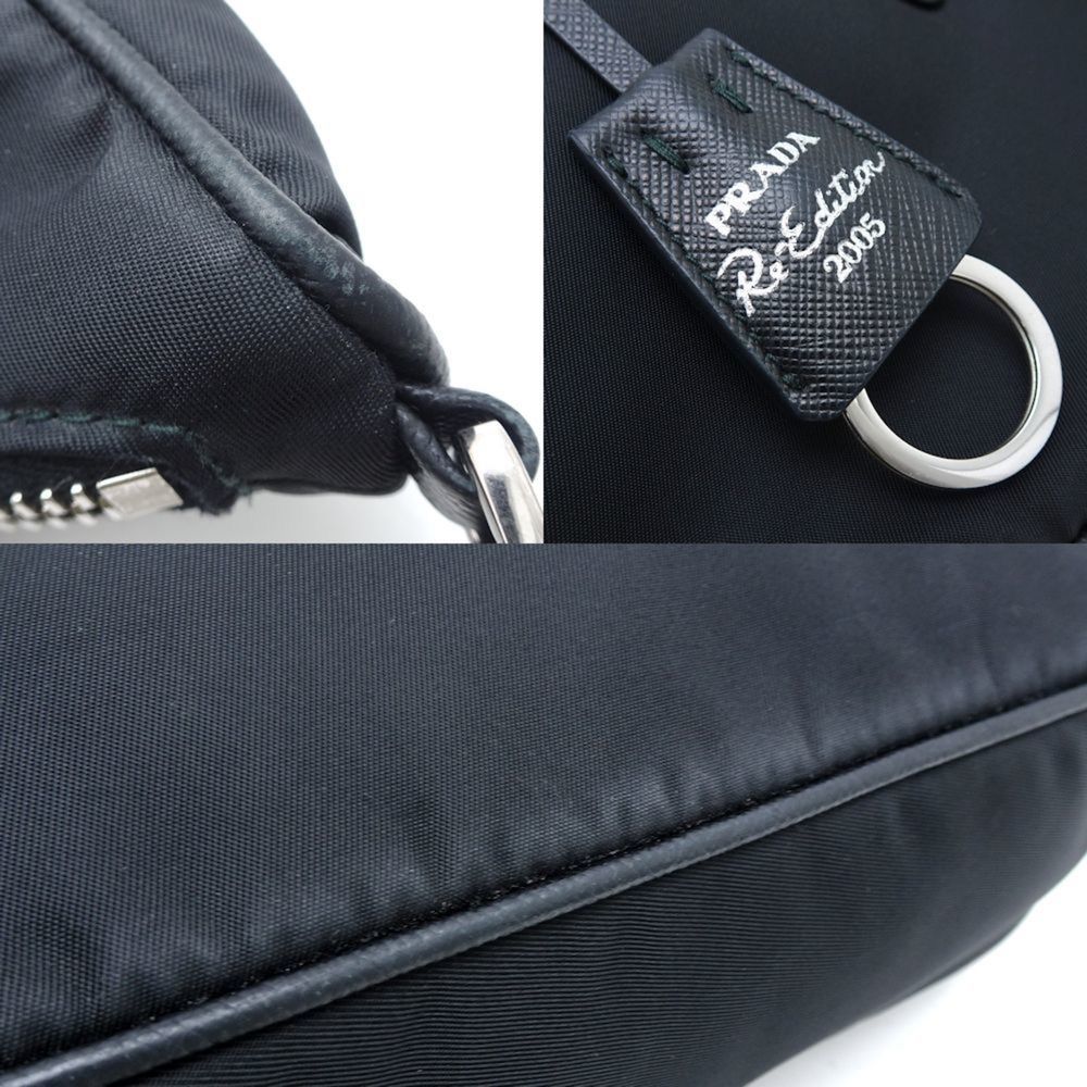 PRADA Prada Re-Edition 2005 Re-Nylon 1BH204 2Way Bag Nylon x Leather NERO Bla... - Picture 5 of 10